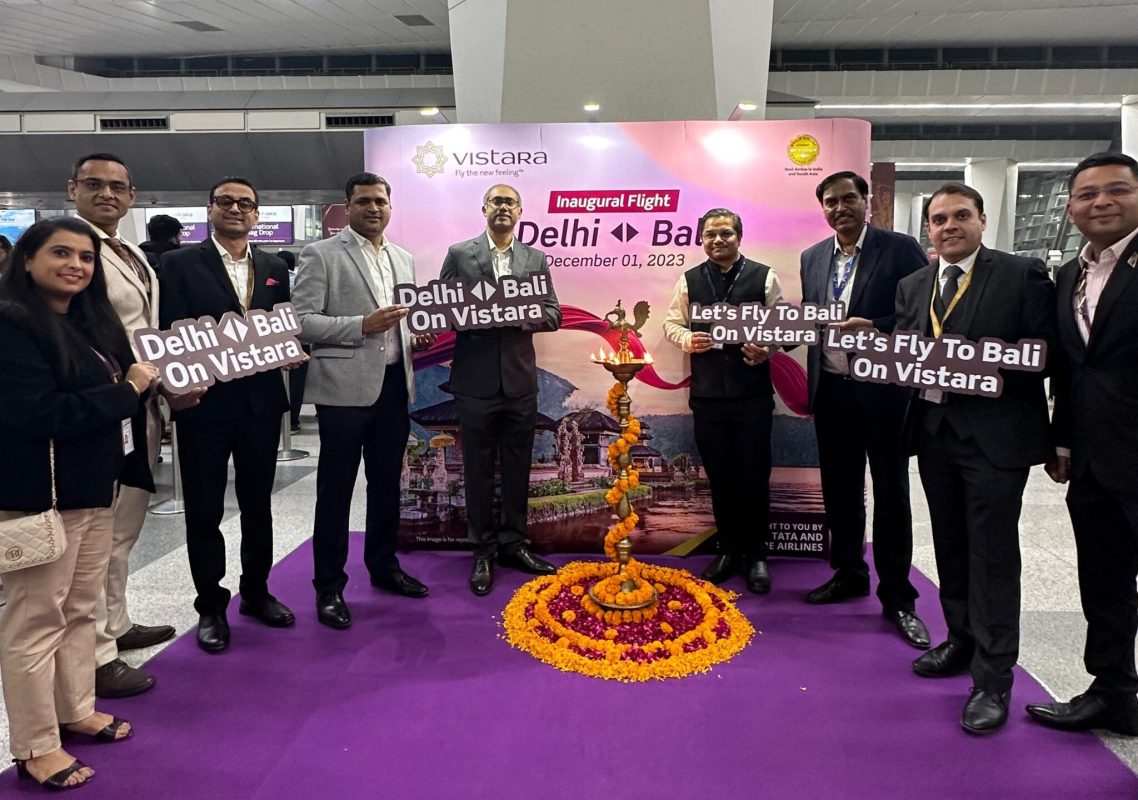 Vistara commences daily direct services between Delhi and Bali